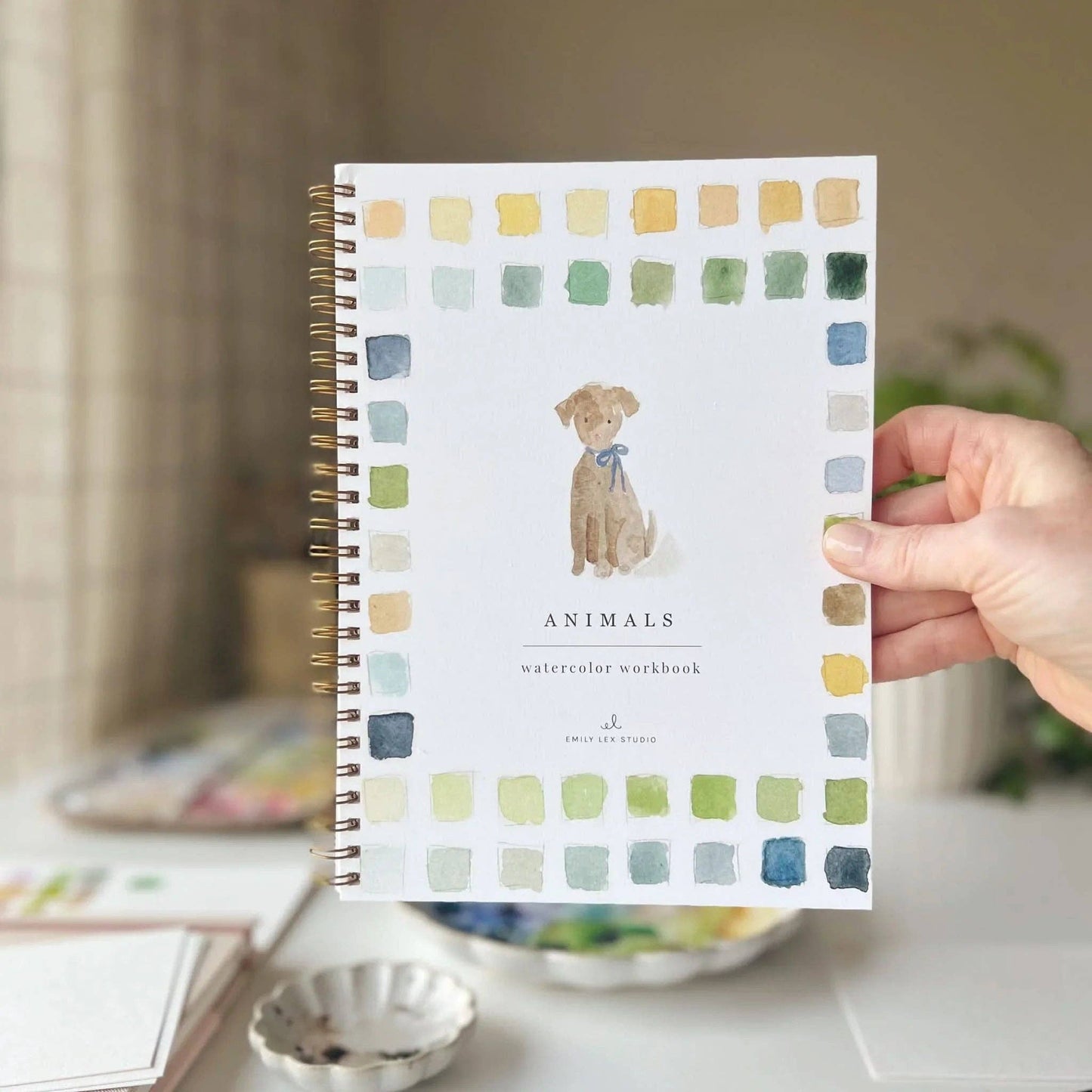 Aquarelverf werkboek - Dieren - emily lex studio watercolor workbook