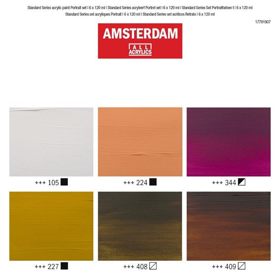Amsterdam Acrylverf Portrait Set 6 x 120 ml