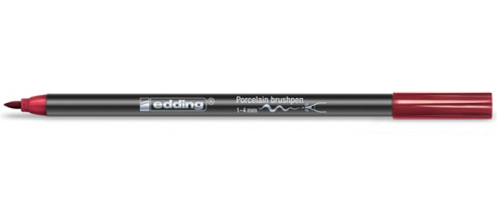 Porseleinstift 4200 Karmijn 046 ronde punt 1-4 mm Edding