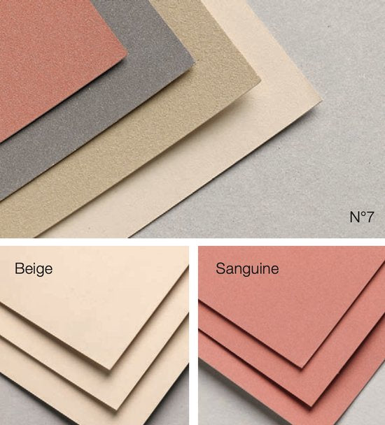 Pastelmat No. 7 beige 360gr 24x30 Clairefontaine Gekleurd Pastelpapier