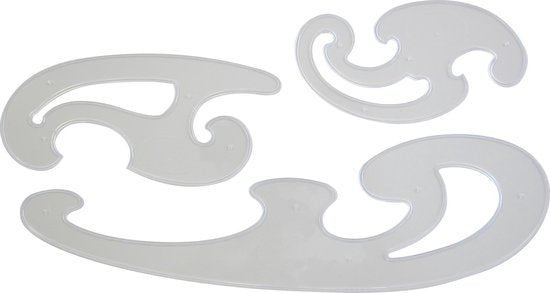 Aristo burmesterset - set 3-delig - glashelder kunststof