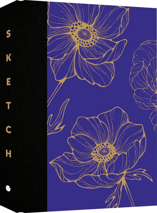 Mus Sketch Book 208 pagina's blauw