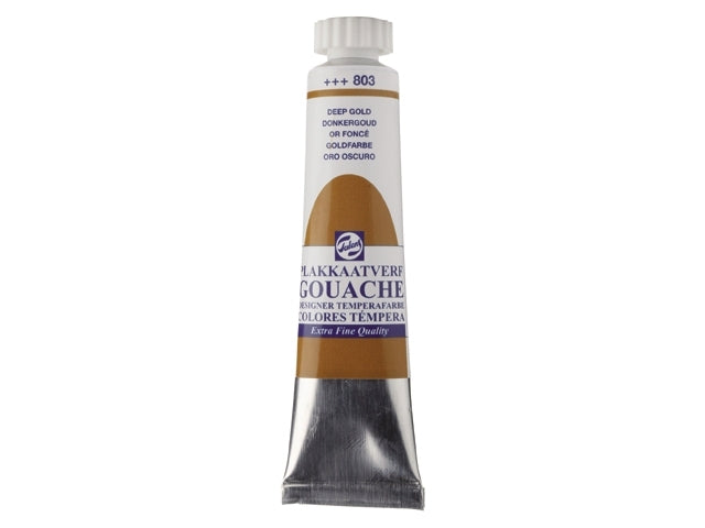 Gouache 803 DONKERGOUD 20ml Talens plakkaatverf