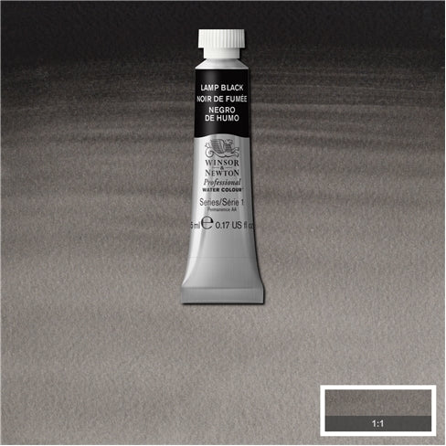 Lamp Black 5ml 337 S1 Artist's Aquarel Winsor & Newton
