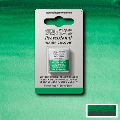 Winsor Green (yellow shade) napje 721 S1 Artist's Aquarel Winsor & Newton