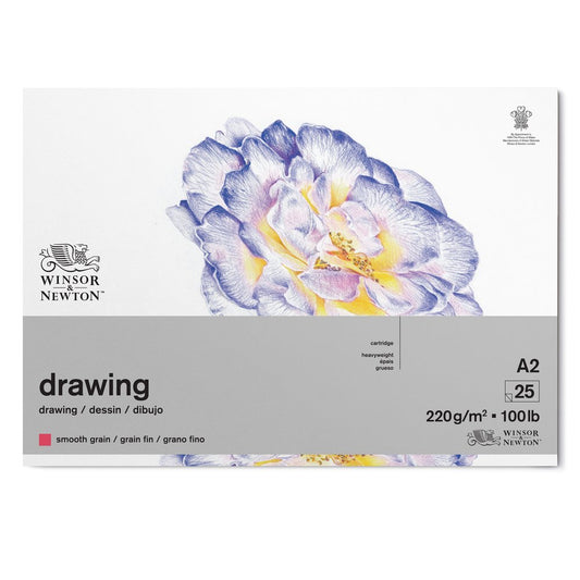 A2 Smooth Surface 220 gr. Tekenblok Gelijmd 25 vel Winsor & Newton