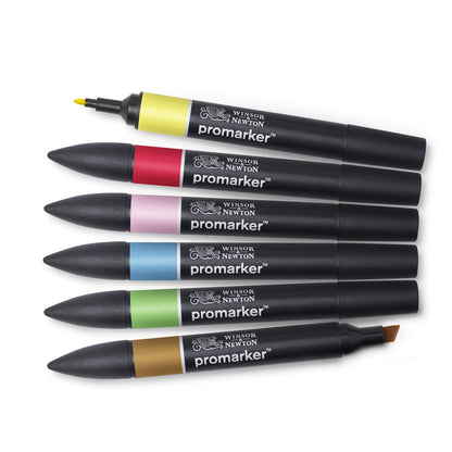 Promarker set 6 Mid Tones Winsor & Newton