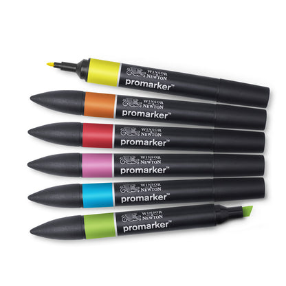 Promarker Set 6 Vibrant Winsor & Newton