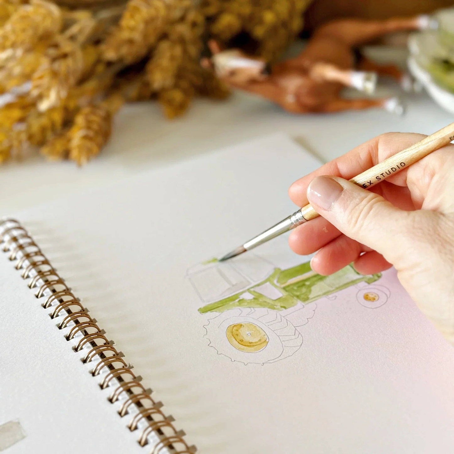 Aquarelverf werkboek - Boerderij - emily lex studio watercolor workbook