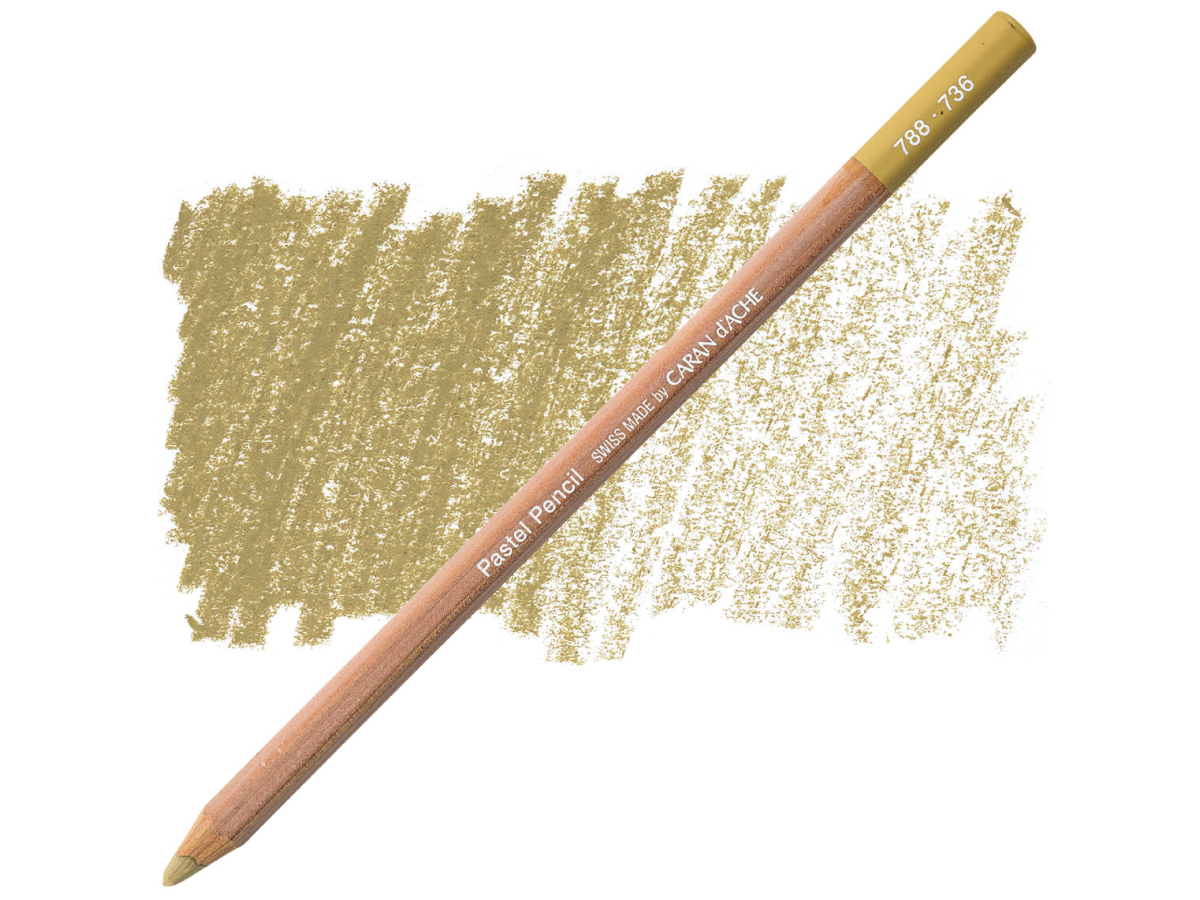 736 Brown Olive 50% Pastel Potlood Caran D'Ache