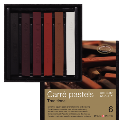 Rembrandt harde schetspastels set van 6