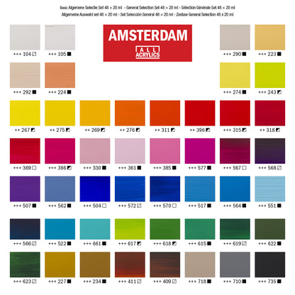 Amsterdam Acrylverf Set 48 x 20 ml