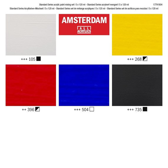 Amsterdam Acrylverf Mixing Set 5 x 120 ml