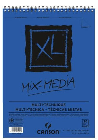 Mix Media XL A3 300 gr Spiraal Blok Canson