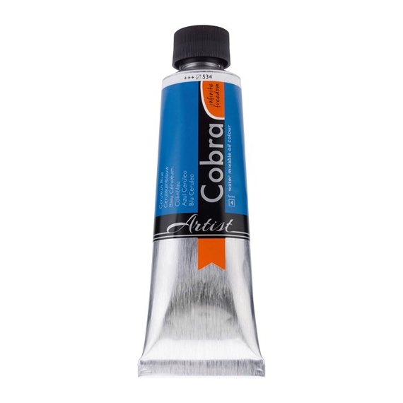 Cobra  150ml  534 S4 Ceruleum Blauw Waterverdunbare Olieverf