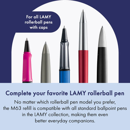 Rollerballvulling LAMY Blauw (M) M63