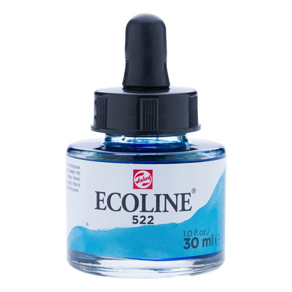 Talens ecoline inkt 30ml - 522 Turkooisblauw