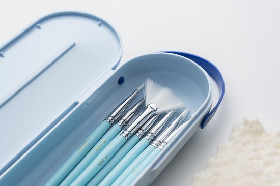 HIMI 8 Verschillende Penselen Set in Box (ice blue)