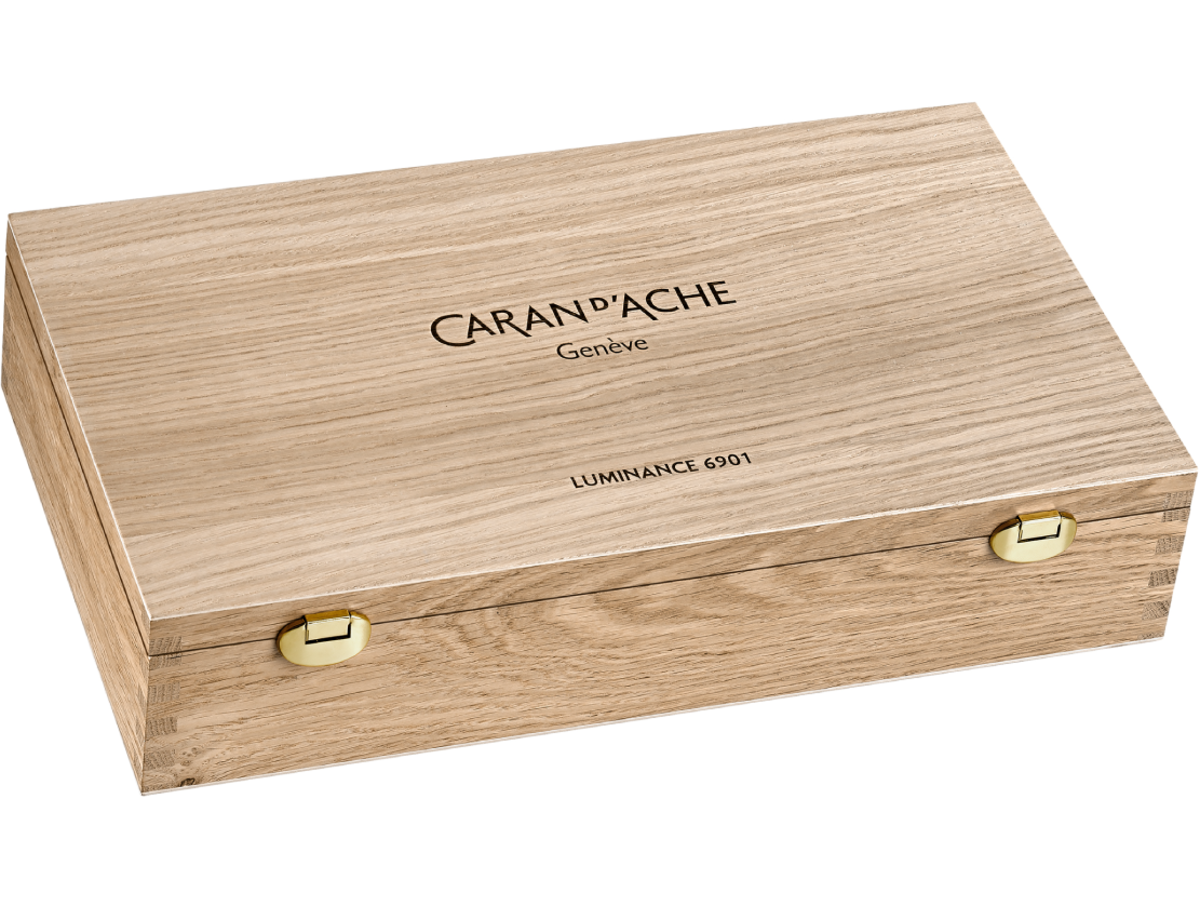 Luminance Set 112 Kleuren houten kist Caran D'Ache Aanbieding