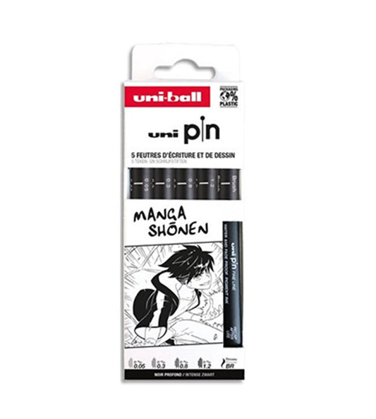 Manga Fineliner Set (5) PIN UNI-ball