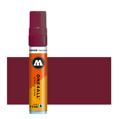 Burgundy 327HS 4-8mm Molotow One4All Acryl Marker