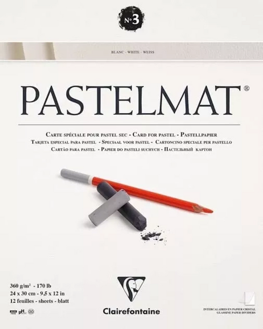 Pastelmat No. 3 (Wit) 360gr 24x30 Clairefontaine Gekleurd Pastelpapier