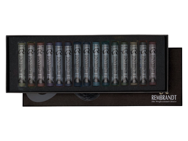 Softpastels Donkere kleuren 15 set Rembrandt