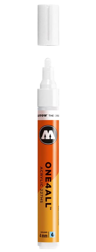 SIGNAL WHITE 227HS 4mm Molotow One4All Acryl Marker