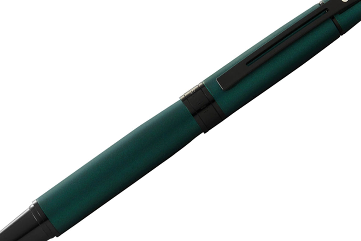 Balpen SHEAFFER 300 E9346 Matte Green lacquer polished black