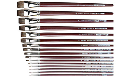 Davinci penseel Olie 1840.22 Black Sable Plat