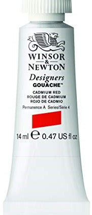 CADMIUM SCARLET 106 14 ml. S4 Designers Gouache Winsor & Newton