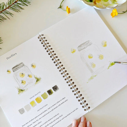Aquarelverf werkboek - Camping - emily lex studio watercolor workbook