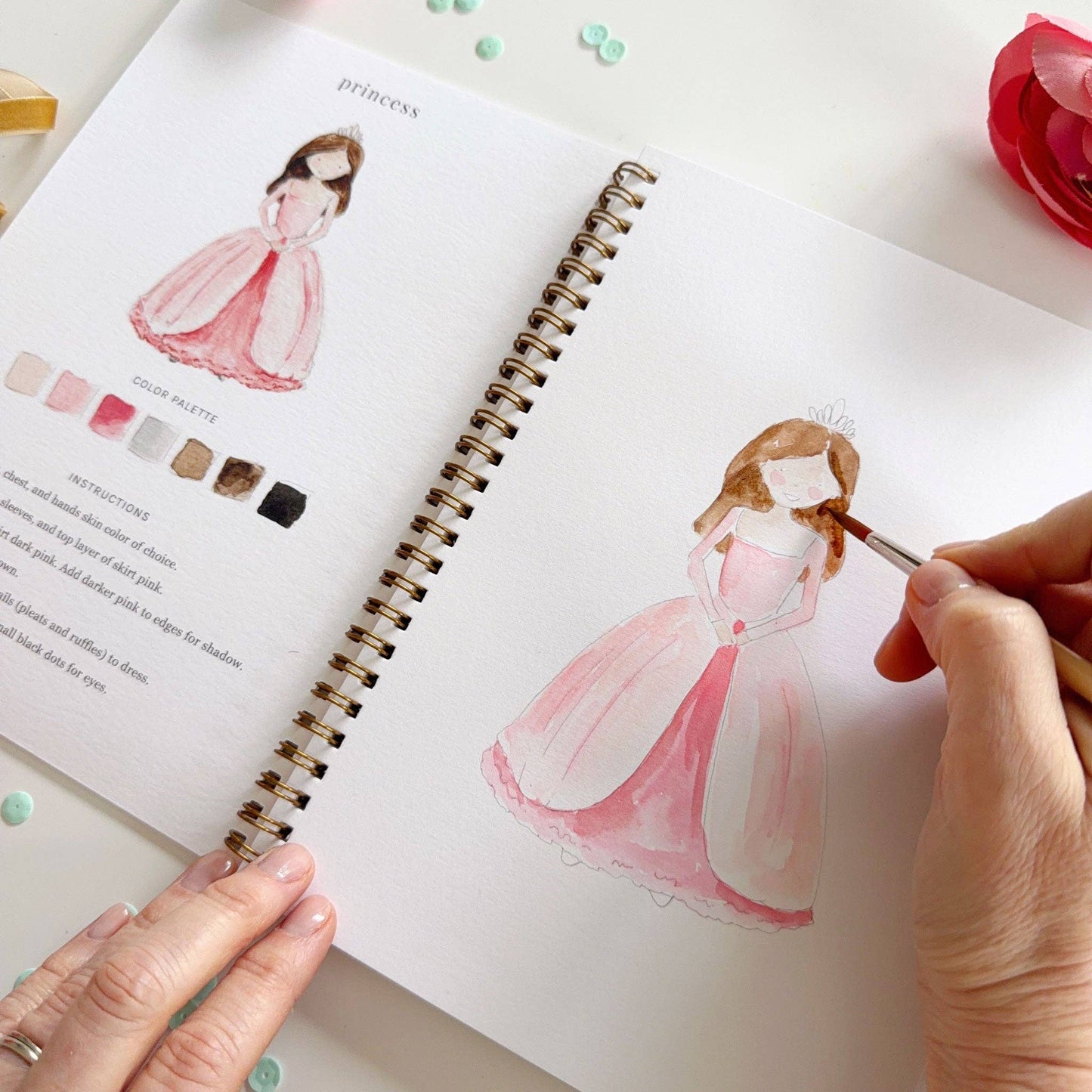 Aquarelverf werkboek - Sprookjes- emily lex studio watercolor workbook