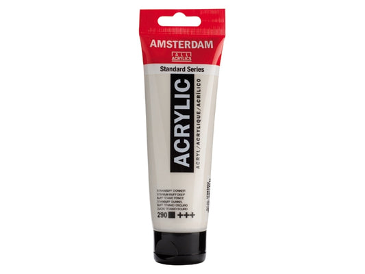 290 Titaanbuff Donker 120 ml Tube Acrylverf Amsterdam