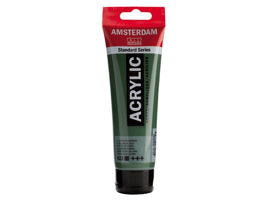 622 Olijfgroen Donker 120 ml Tube Acrylverf Amsterdam