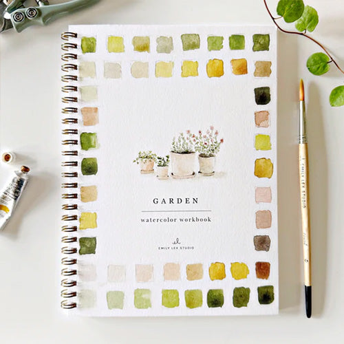 Aquarelverf werkboek - Tuin