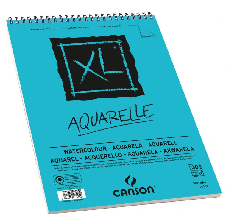 Aquarelle XL A5 300 gr Waterverf Papier Canson Spiraal Blok