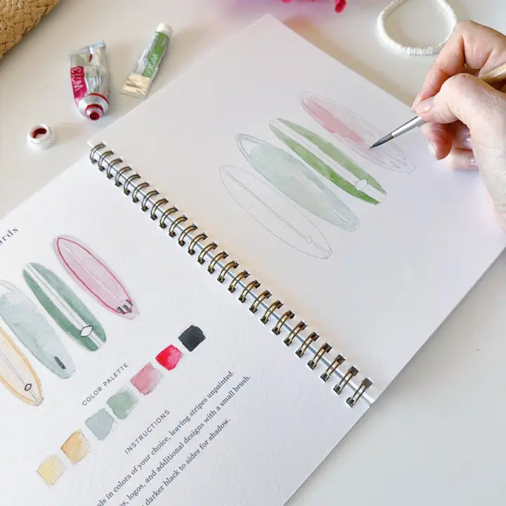 Aquarelverf werkboek - Tropical- emily lex studio watercolor workbook