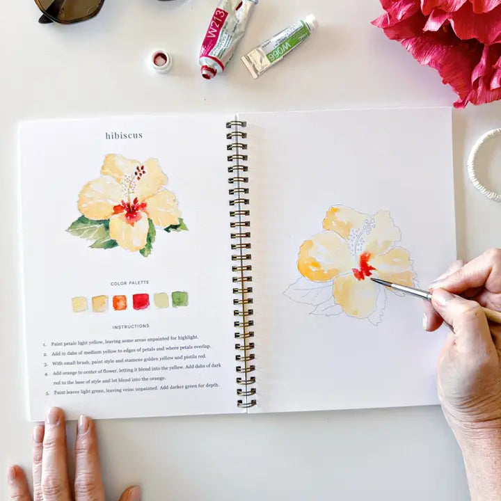 Aquarelverf werkboek - Tropical- emily lex studio watercolor workbook