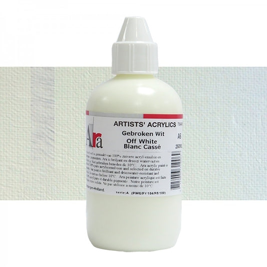 ARA 250ml  A6  GEBROKEN WIT Artists Acrylics