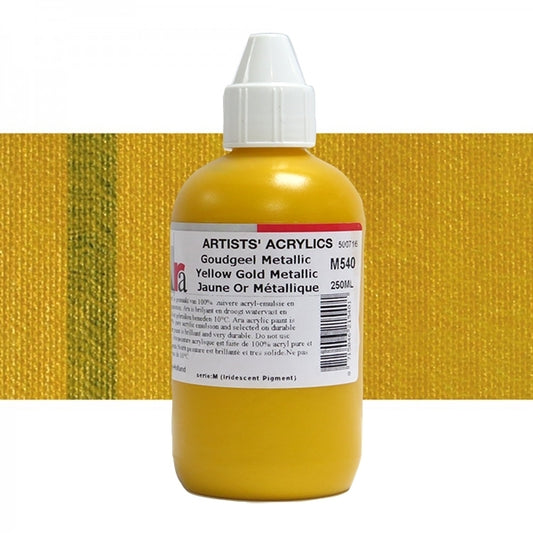 ARA 250ml  M540 GOUDGEEL METALLIC Artists Acrylics