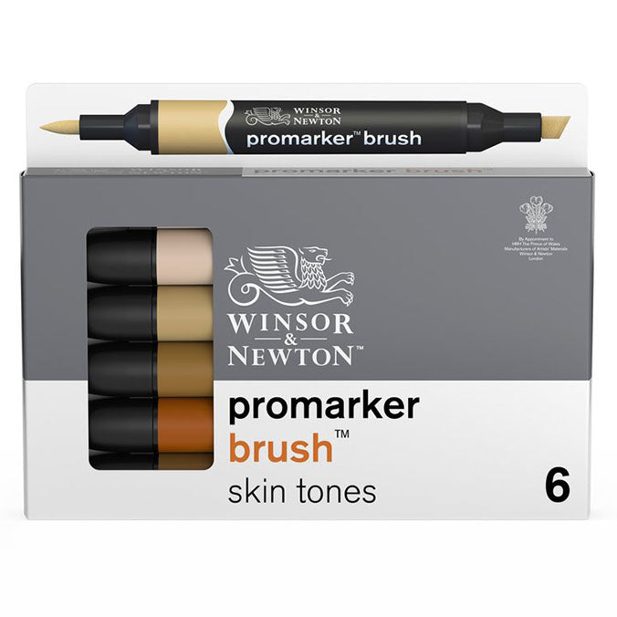 BrushMarker Set 6 SKIN TONES