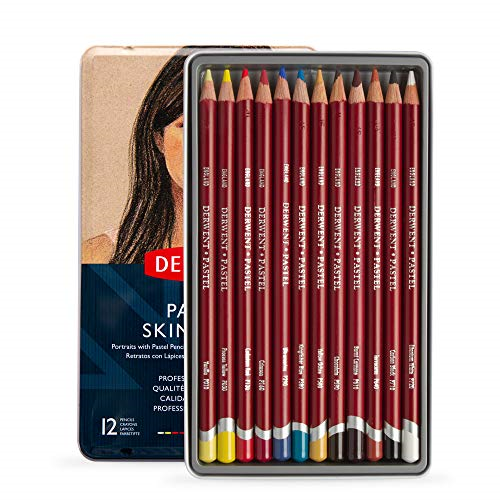 Derwent pastel potloden portrait set 12 stuks