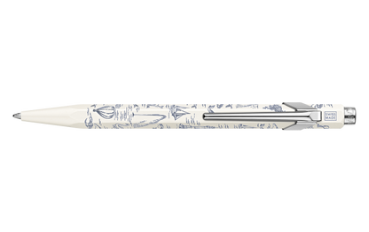 Limited Edition BallPoint Caran D'ache 849 Toile de Jouy wit
