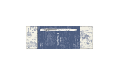 Limited Edition set BallPoint + Mechanish Potlood Caran D'ache 849 Toile de Jouy wit en blauw