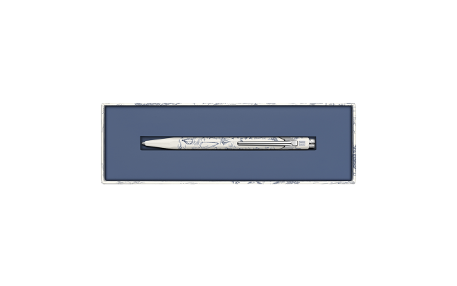 Limited Edition BallPoint Caran D'ache 849 Toile de Jouy wit