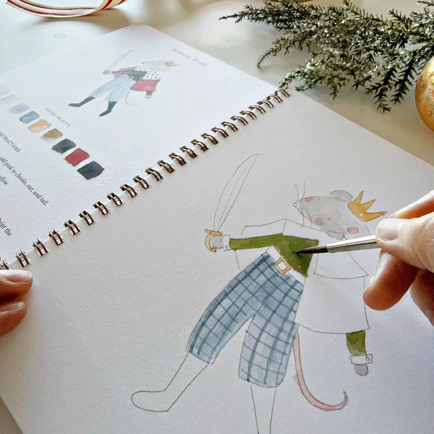 Aquarelverf werkboek - Notenkraker - emily lex studio watercolor workbook