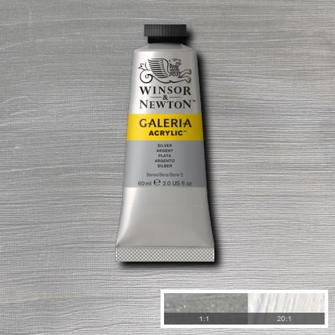  60ml  617 S2  Metalic Silver Galeria Acryl