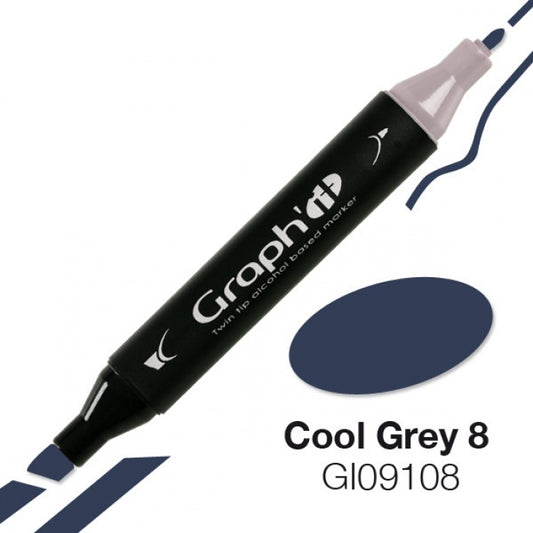 Graph'it marker 9108 Cool Grey 8