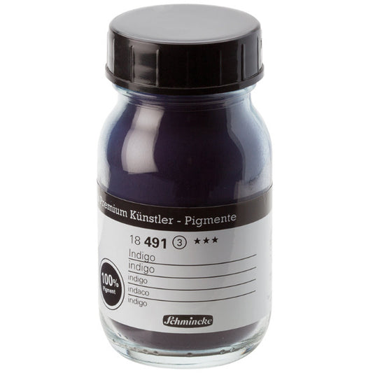 Indigo Blauw no 491 pigment poeder Schmincke